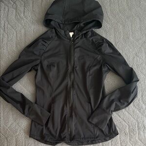 Yogalicious Women's Black Hooded Jacket Size M
